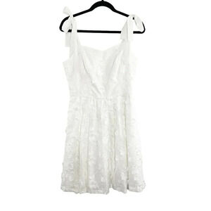 Gal Meets Glam for Anthropologie White Boho Trudy Embroidered Dress Size 10